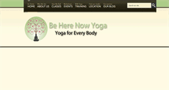 Desktop Screenshot of beherenowyoga108.com