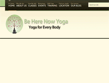 Tablet Screenshot of beherenowyoga108.com